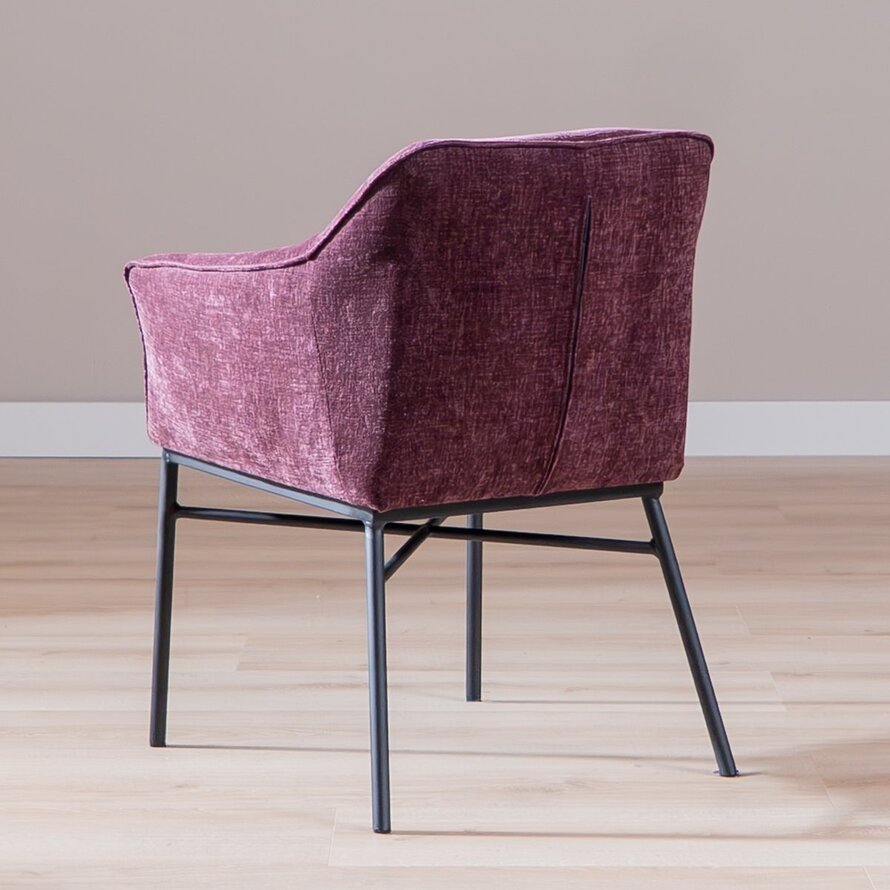 Stuhl Nubo Chenille Lila