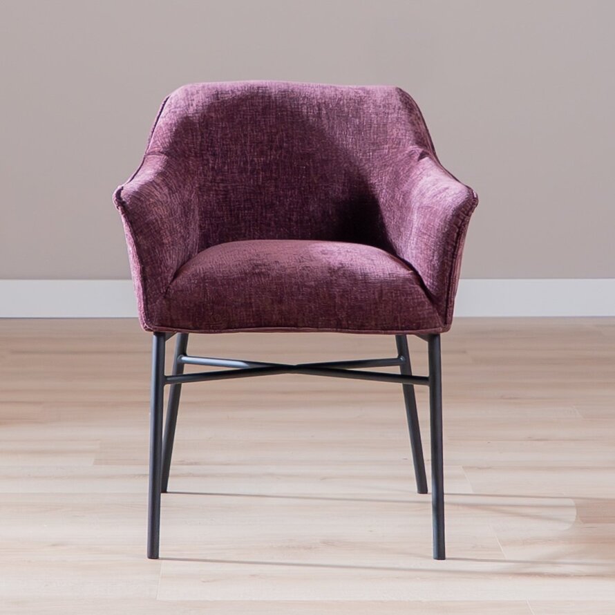 Stuhl Nubo Chenille Lila
