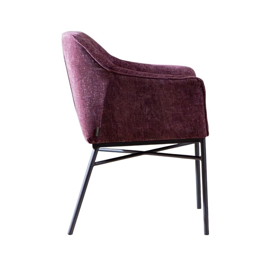 Stuhl Nubo Chenille Lila