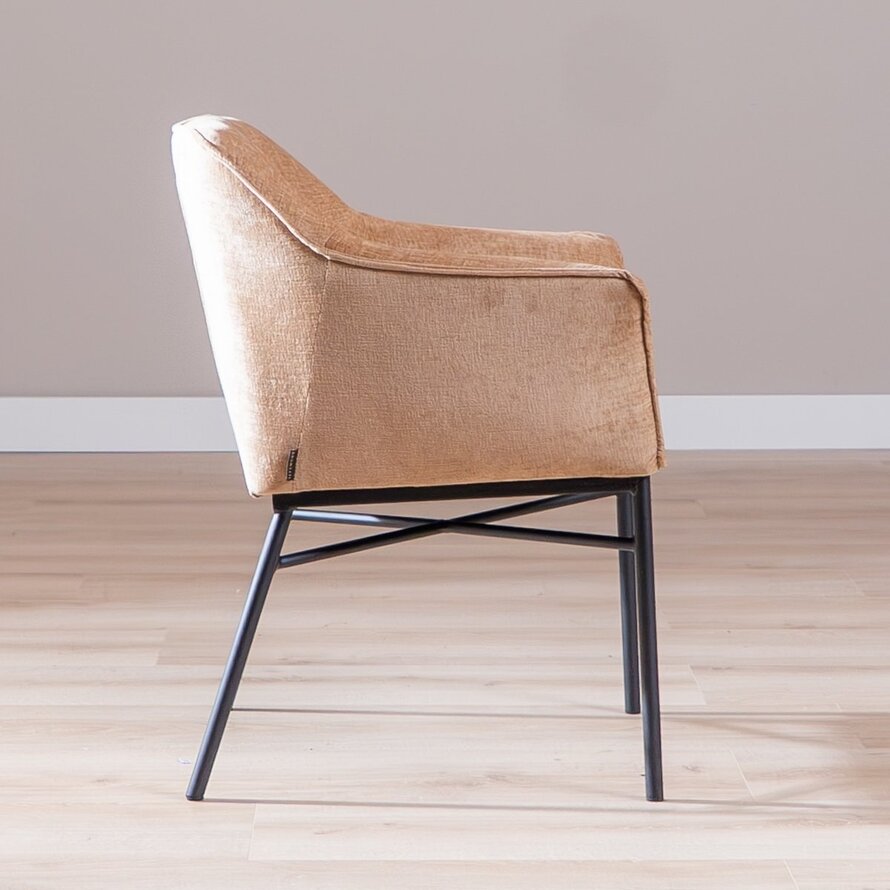 Stuhl Nubo Chenille Peach