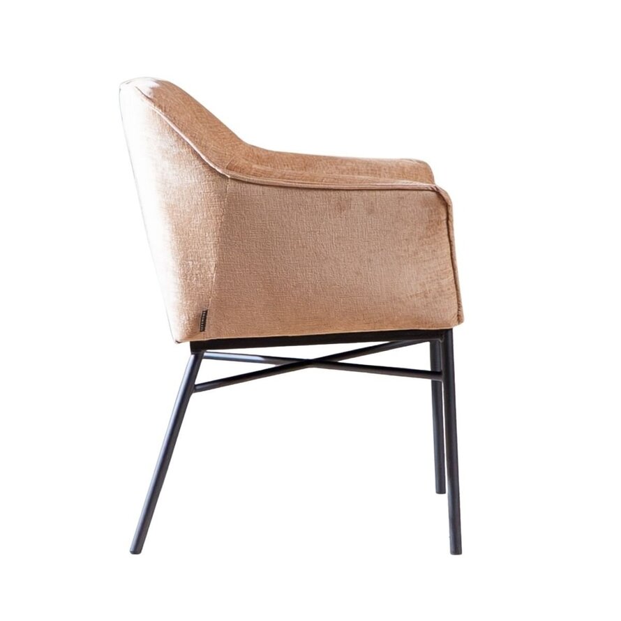 Stuhl Nubo Chenille Peach