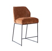 Bronx71 Barhocker Momo Chenille Kupfer 73 cm