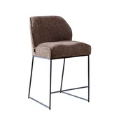 Bronx71 Barhocker Momo Chenille Mocha 73 cm