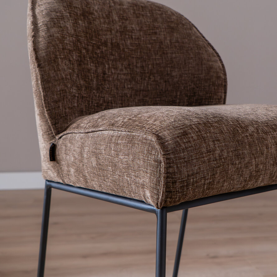 Barhocker Momo Chenille Mocha 73 cm