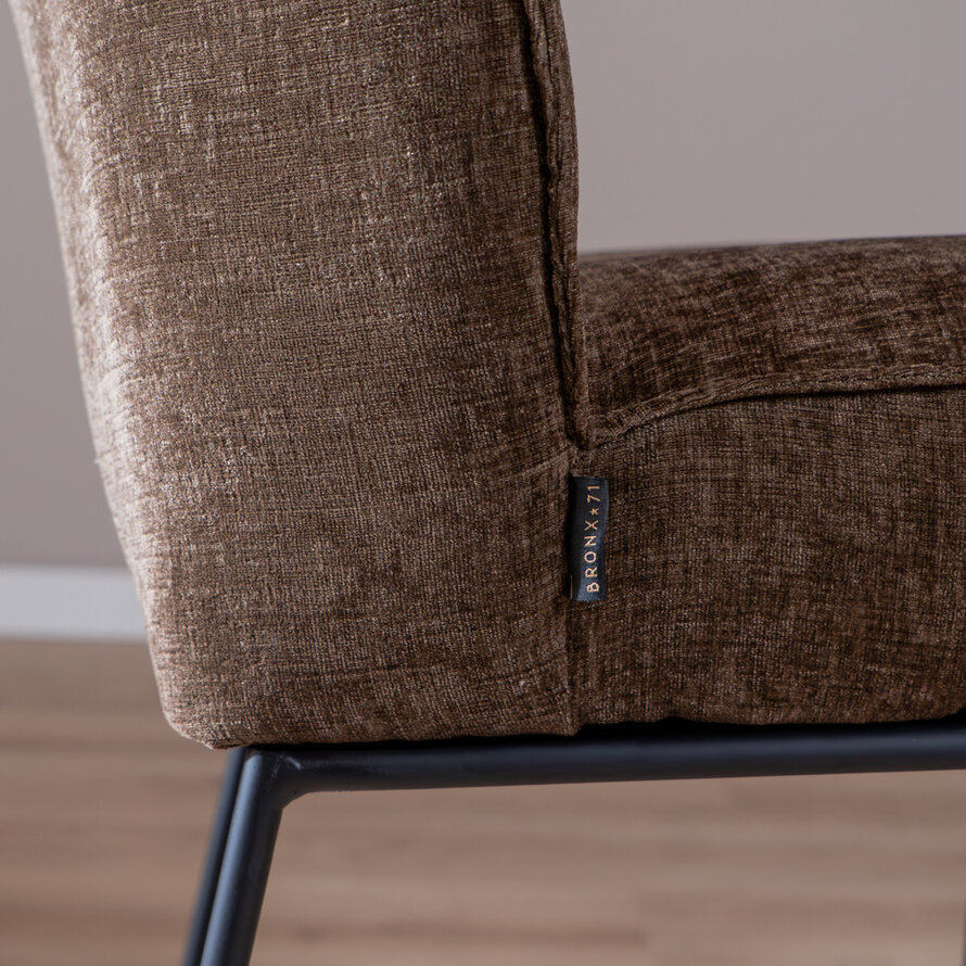 Barhocker Momo Chenille Mocha 73 cm