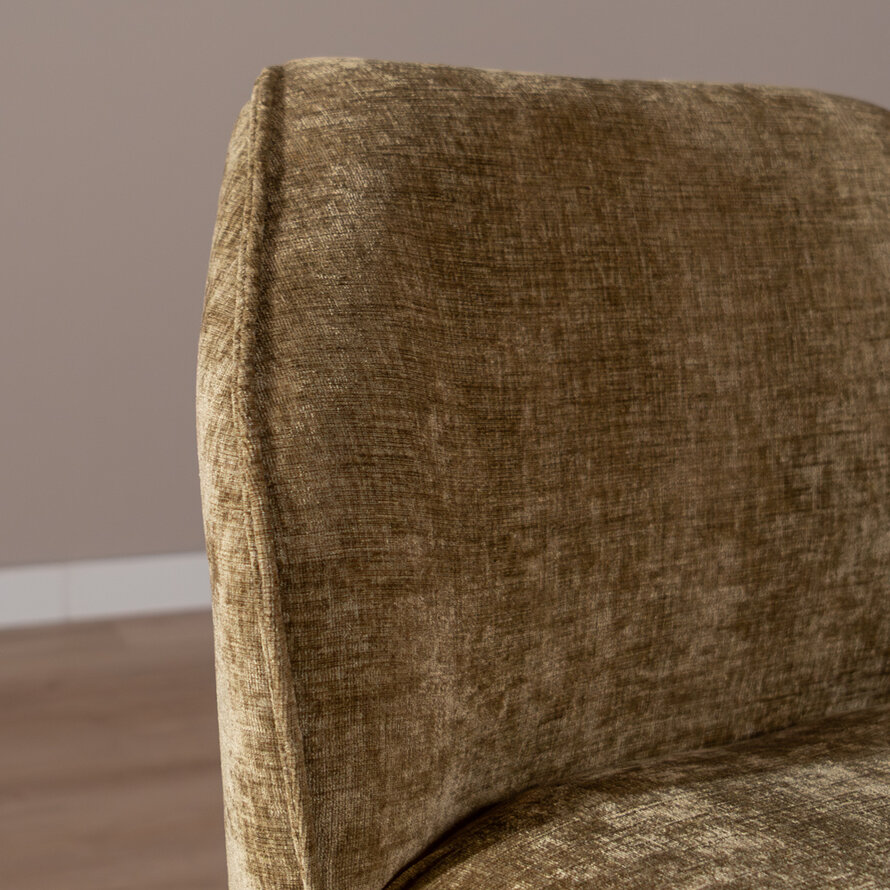 Barhocker Momo Chenille Olivgrün 73 cm