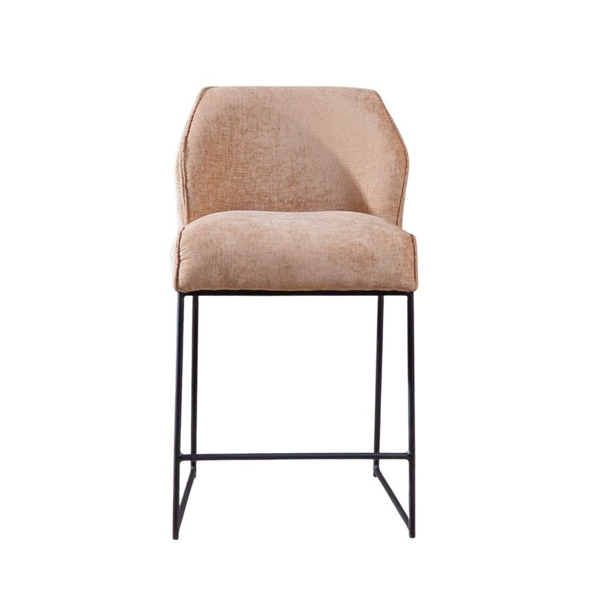 Barhocker Momo Chenille Peach 73 cm