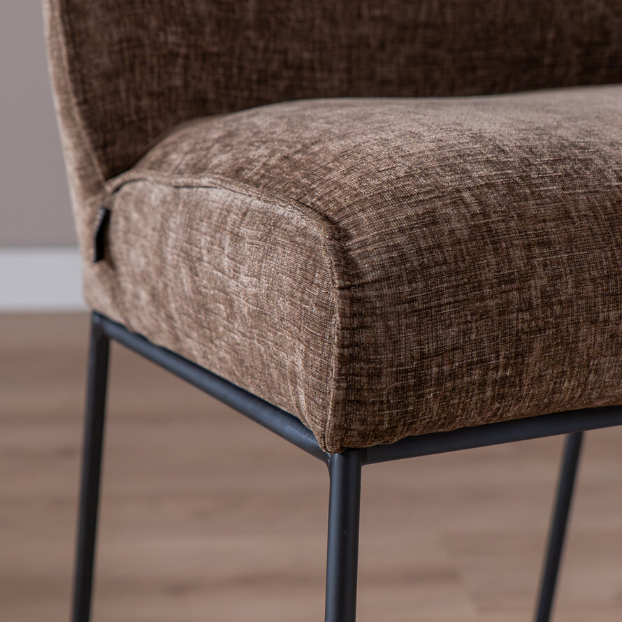 Barhocker Momo Chenille Mocha 85 cm