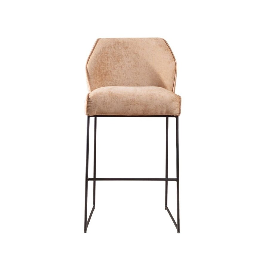 Barhocker Momo Chenille Peach 85 cm