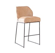 Bronx71 Barhocker Momo Chenille Peach 85 cm