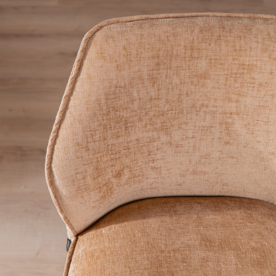 Barhocker Momo Chenille Peach 85 cm