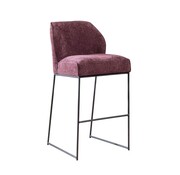Bronx71 Barhocker Momo Chenille Lila 85 cm