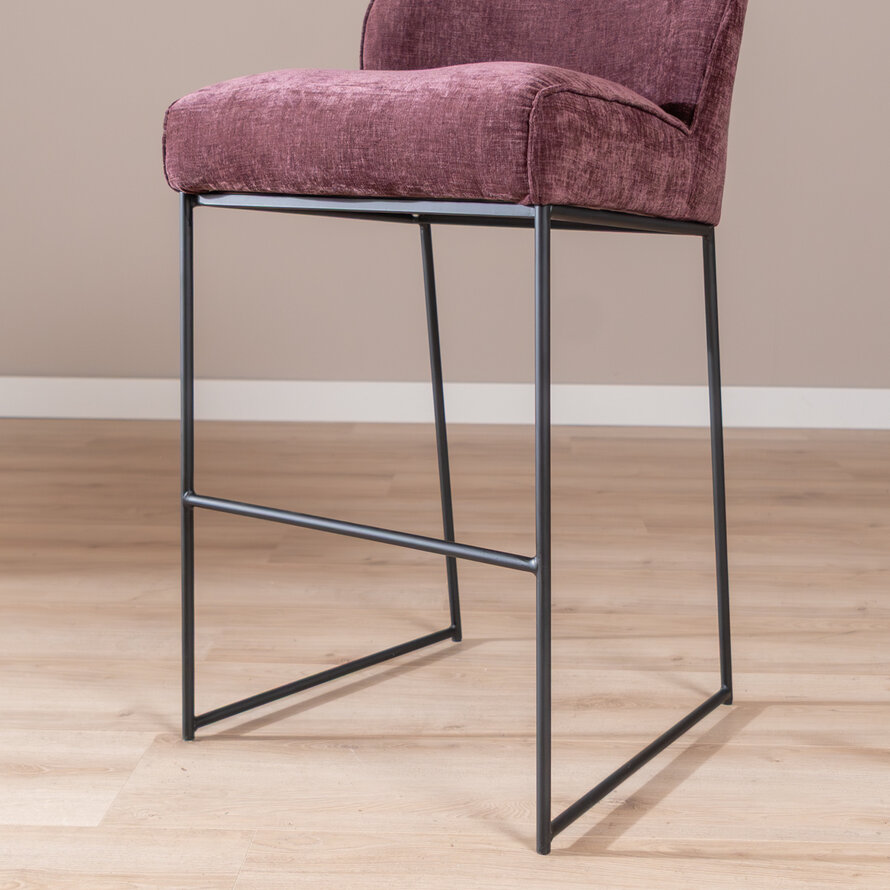 Barhocker Momo Chenille Lila 85 cm