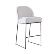 Bronx71 Barhocker Momo Chenille Sand 85 cm