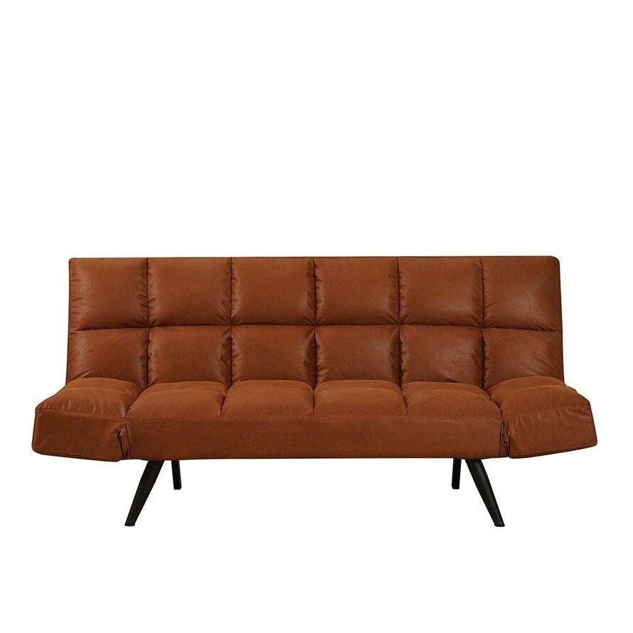 Schlafsofa 1,5-Sitzer Timo Eco-Leder cognac