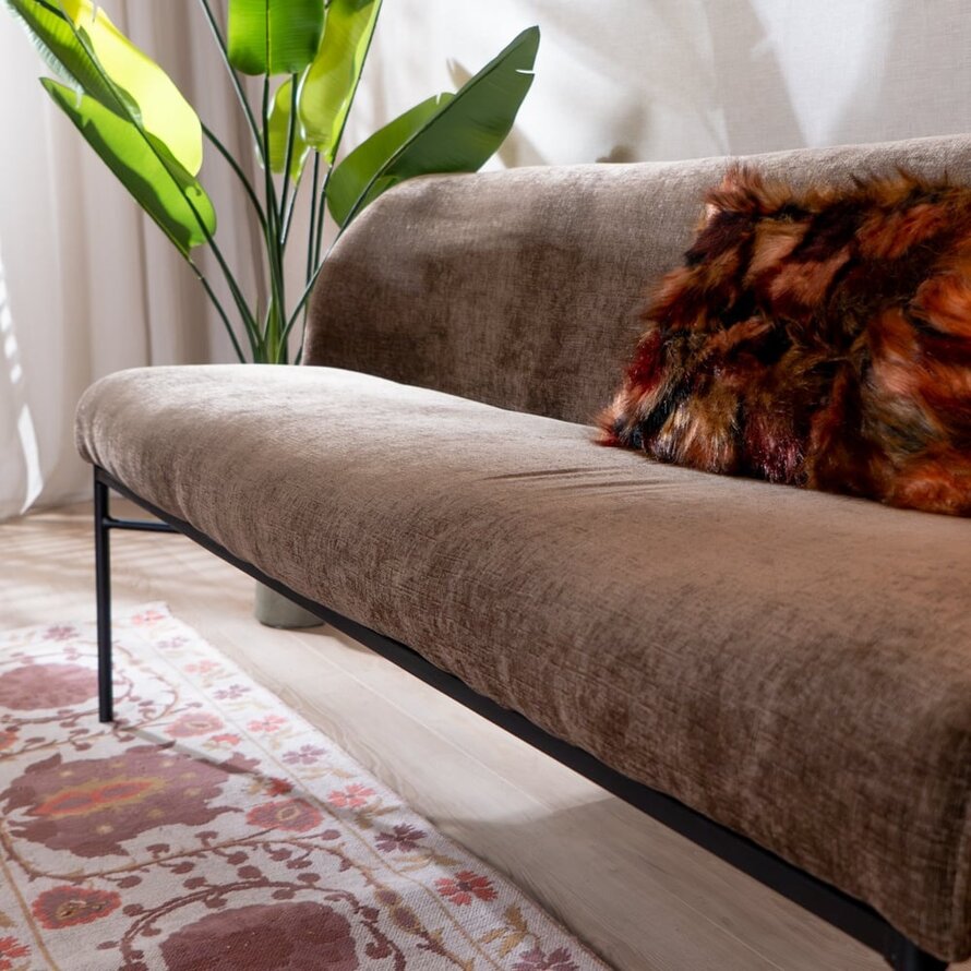 Esszimmerbank Momo Chenille Mocha 155 cm