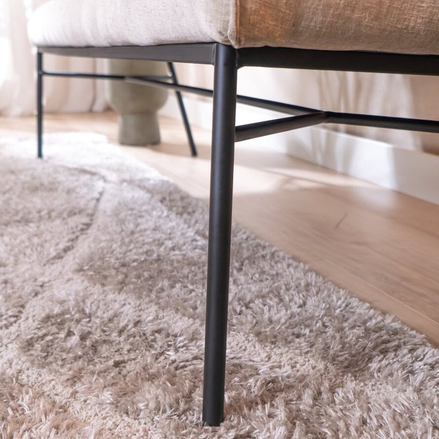 Esszimmerbank Momo Chenille Sand 220 cm