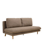 Bronx71 Schlafsofa 2-Sitzer Lauri Bouclé Melange braun