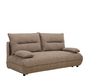 Schlafsofa 2-Sitzer Jona Bouclé Melange braun