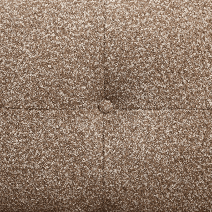 Schlafsofa 2-Sitzer Inka Bouclé Melange braun links/rechts