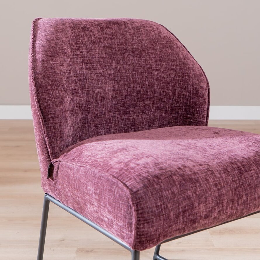 Stuhl Momo Chenille Lila