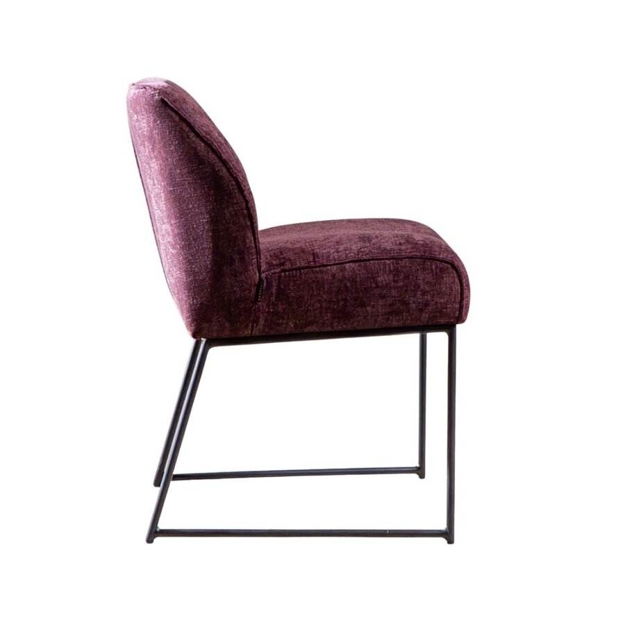 Stuhl Momo Chenille Lila