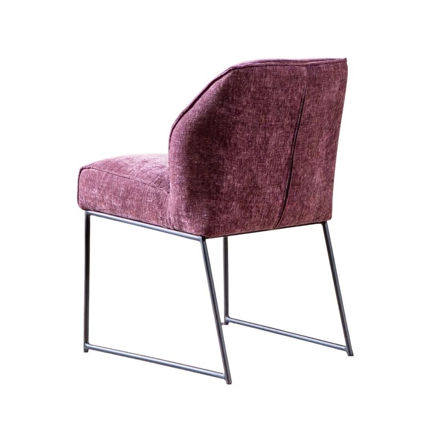 Stuhl Momo Chenille Lila