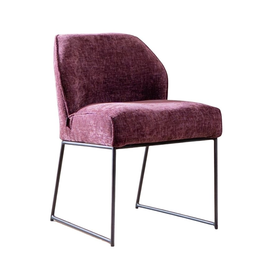 Stuhl Momo Chenille Lila