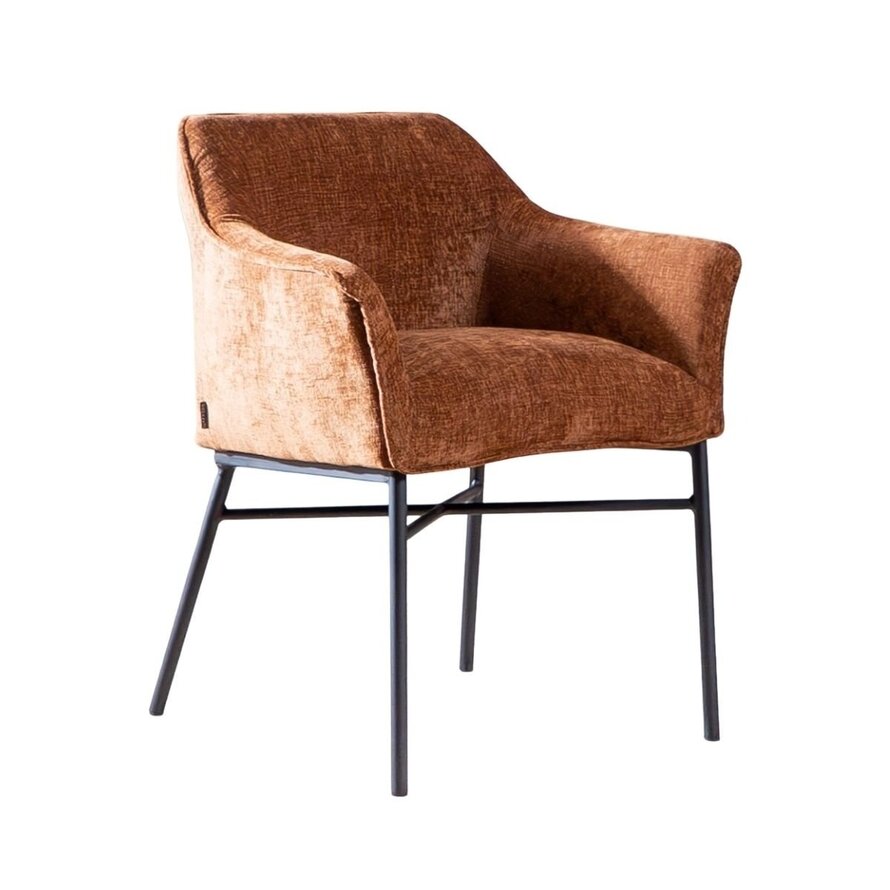 Stuhl Nubo Chenille Kupfer