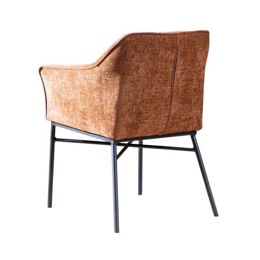 Stuhl Nubo Chenille Kupfer