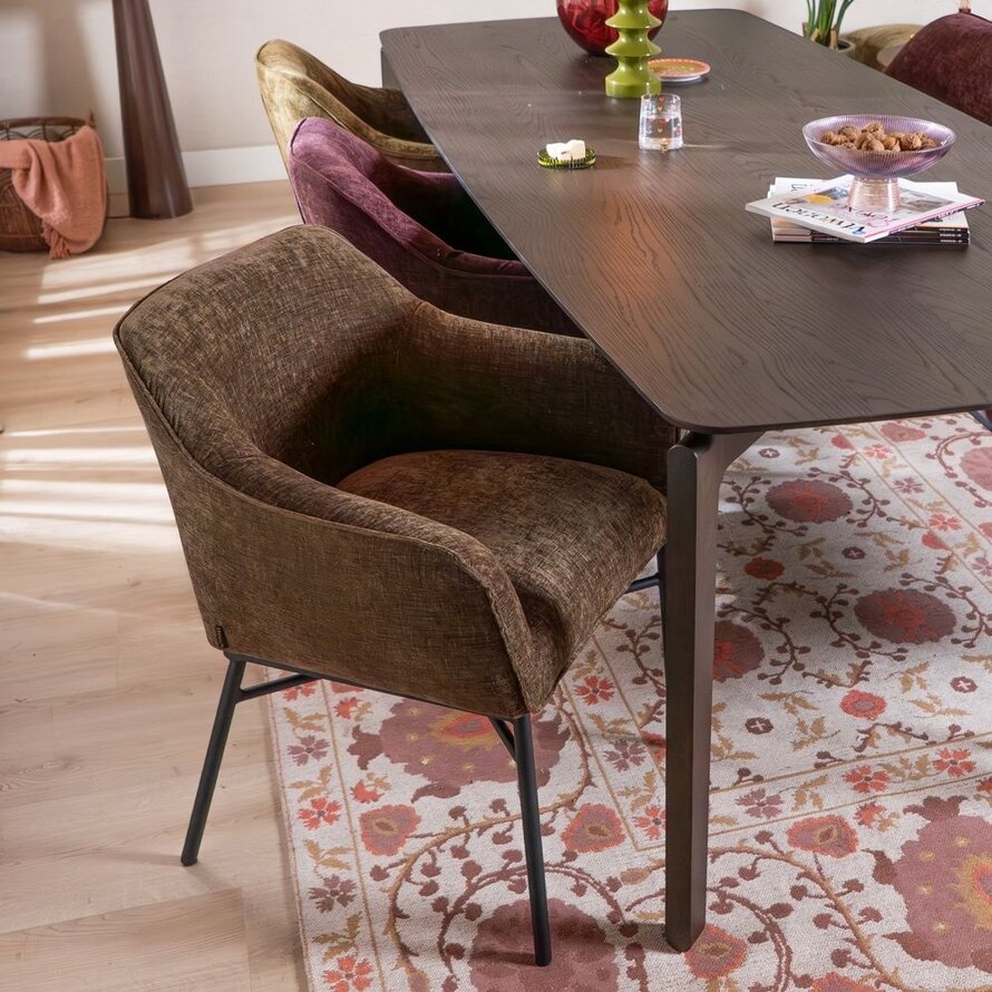 Stuhl Nubo Chenille Mocha