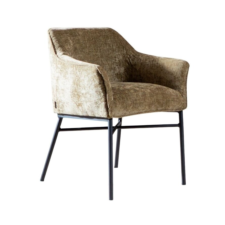 Stuhl Nubo Chenille Olivgrün