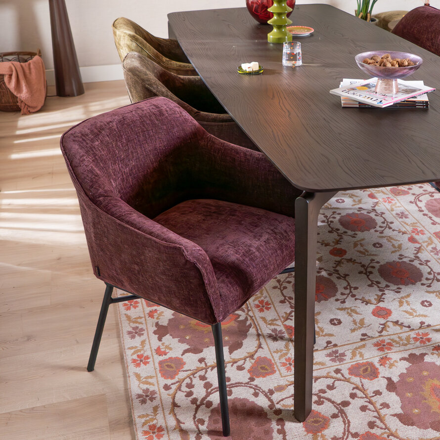 Stuhl Nubo Chenille Lila