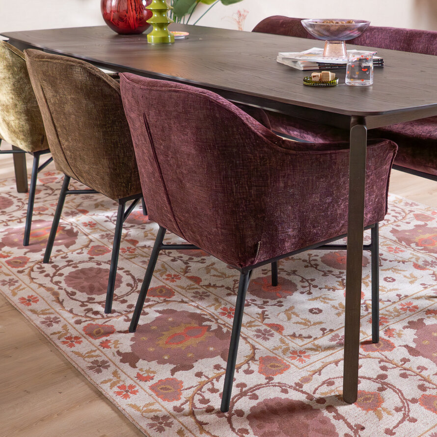 Stuhl Nubo Chenille Lila