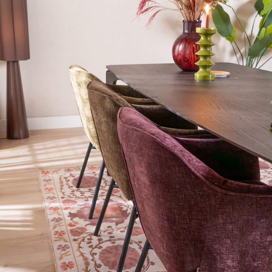 Stuhl Nubo Chenille Lila