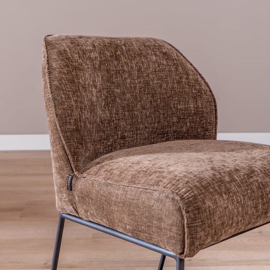 Stuhl Momo Chenille Mocha