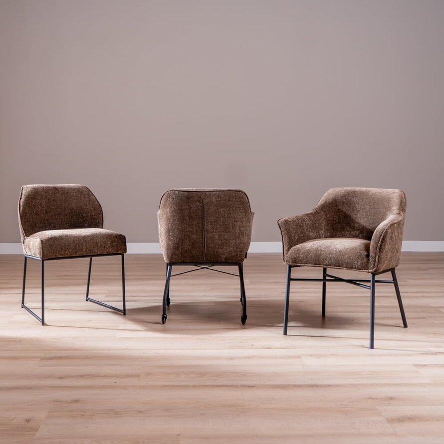 Stuhl Momo Chenille Mocha