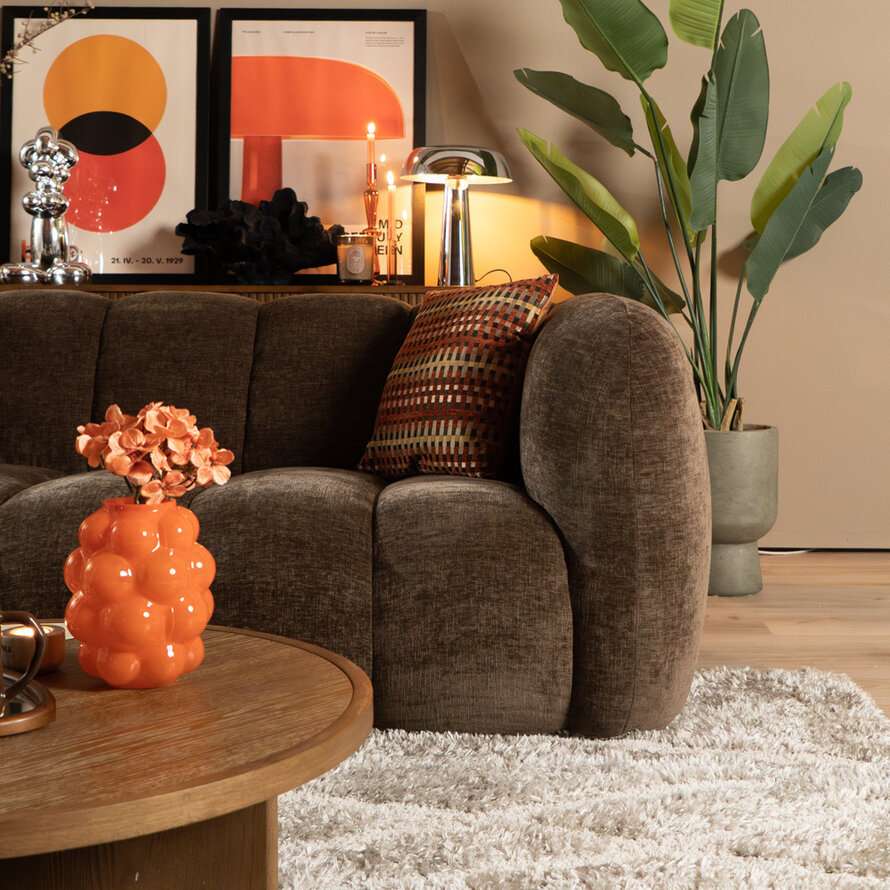 3-Sitzer-Sofa Luca chenille mocha