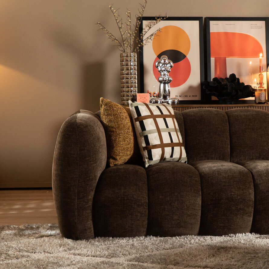 3-Sitzer-Sofa Luca chenille mocha