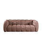 3-Sitzer-Sofa Luca Bouclé rot/rosa
