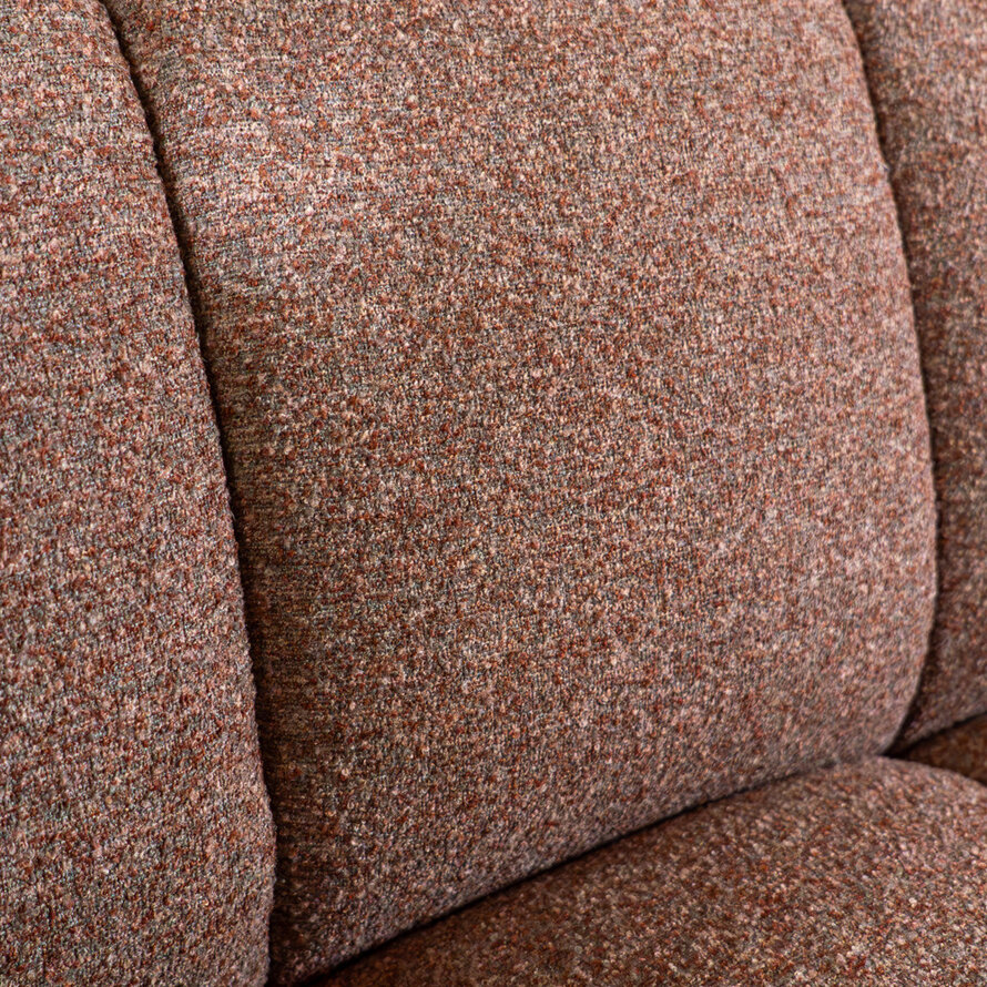 3-Sitzer-Sofa Luca Bouclé rot/rosa