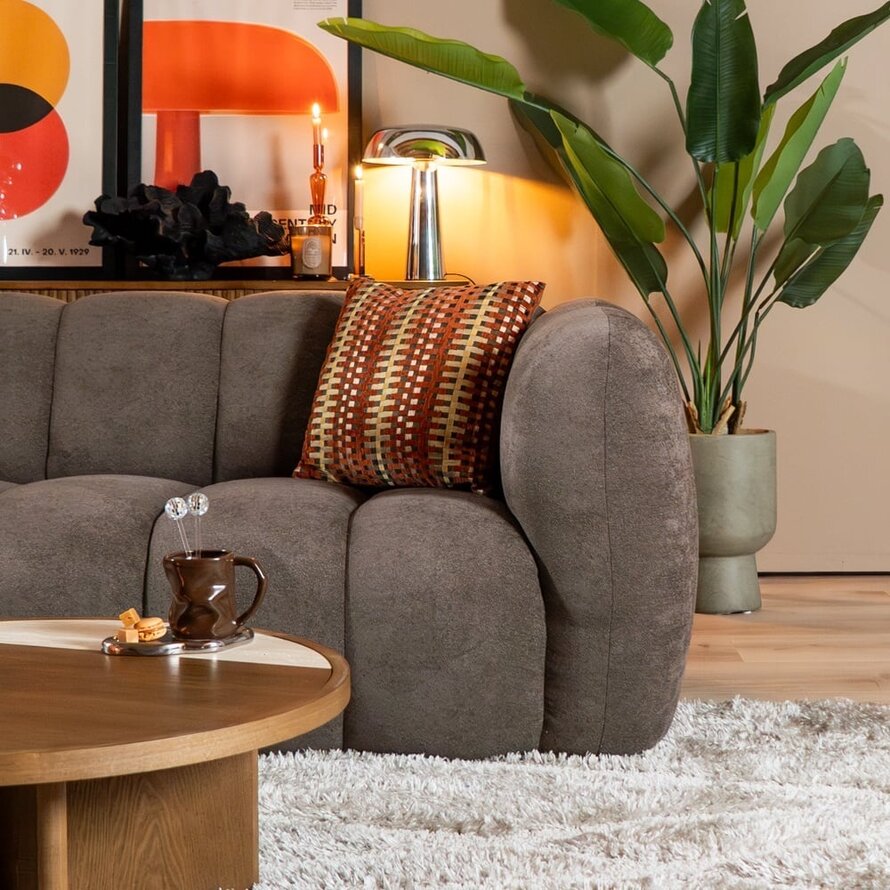 3-Sitzer-Sofa Luca Chenille braun