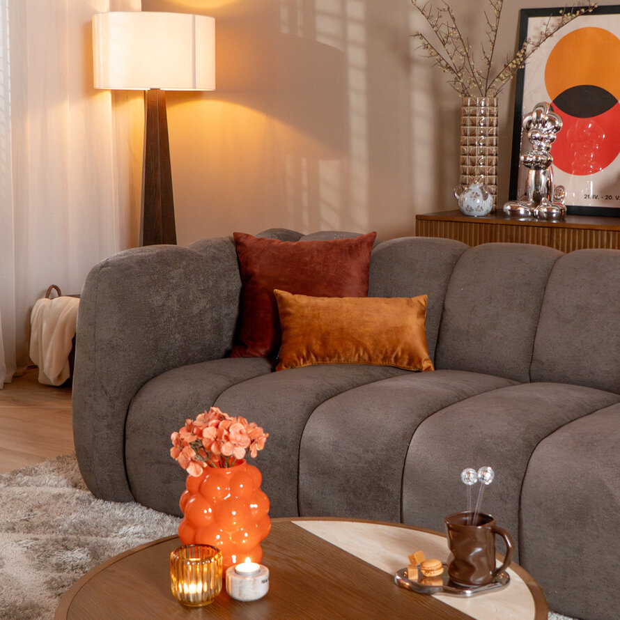 3-Sitzer-Sofa Luca Chenille braun