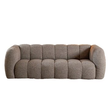 Bronx71 3-Sitzer-Sofa Luca Bouclé braun/grau