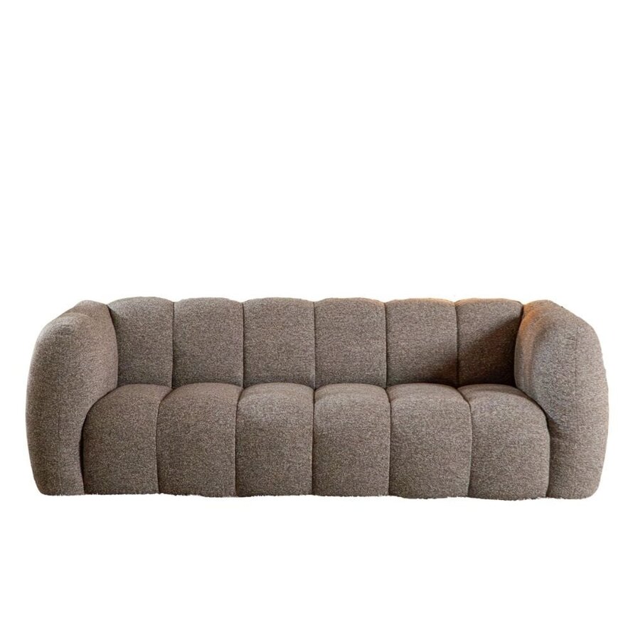 3-Sitzer-Sofa Luca Bouclé braun/grau