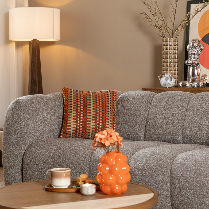 3-Sitzer-Sofa Luca Bouclé braun/grau