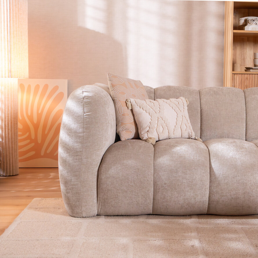 3-Sitzer-Sofa Luca chenille sand