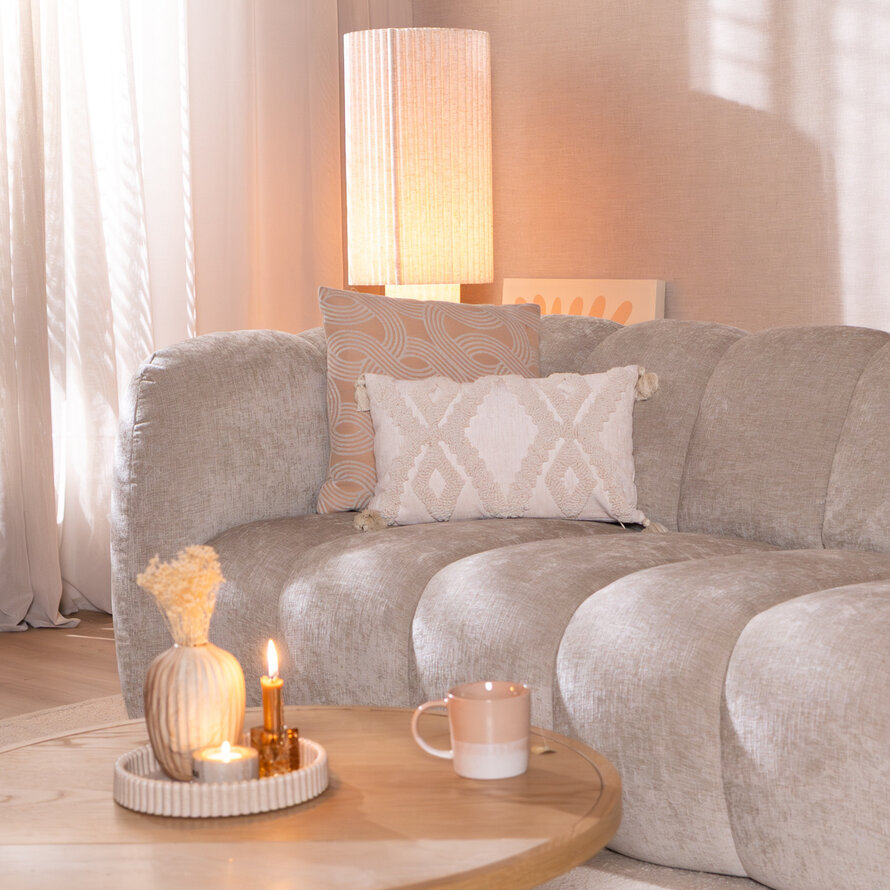 3-Sitzer-Sofa Luca chenille sand