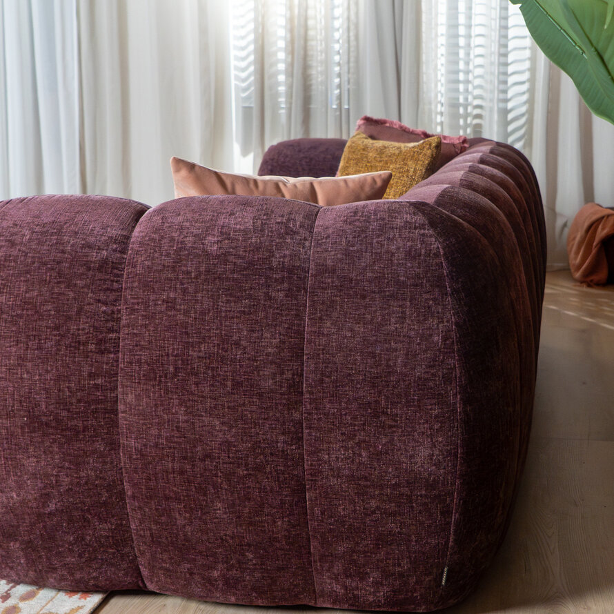 3-Sitzer-Sofa Luca chenille lila