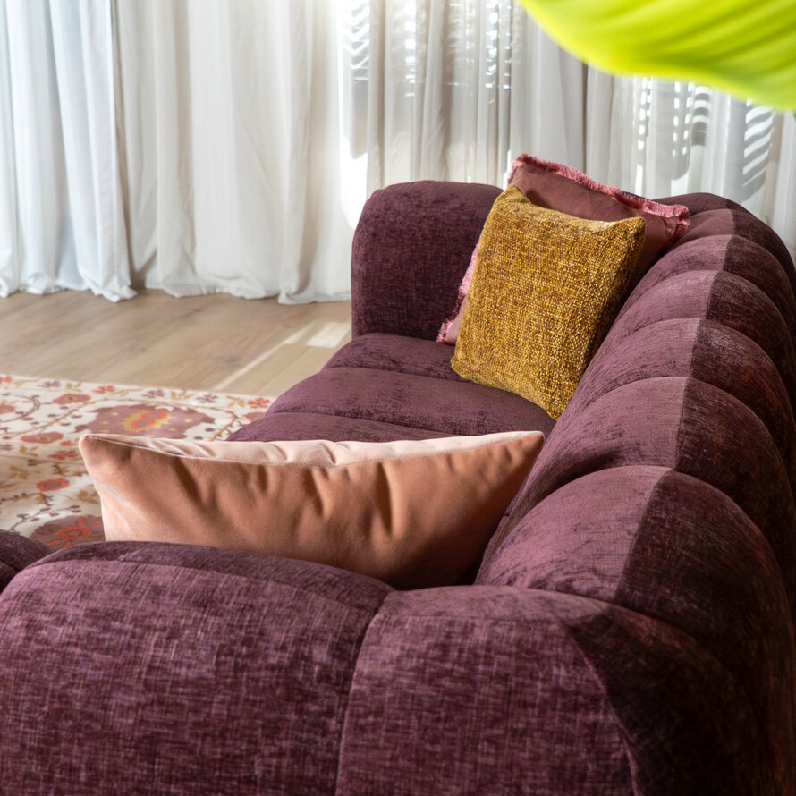 3-Sitzer-Sofa Luca chenille lila